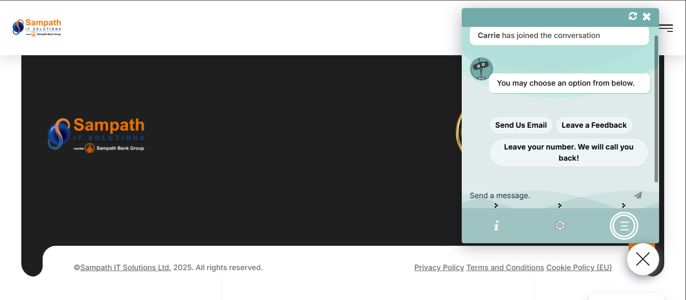 Sampath IT Contact Page