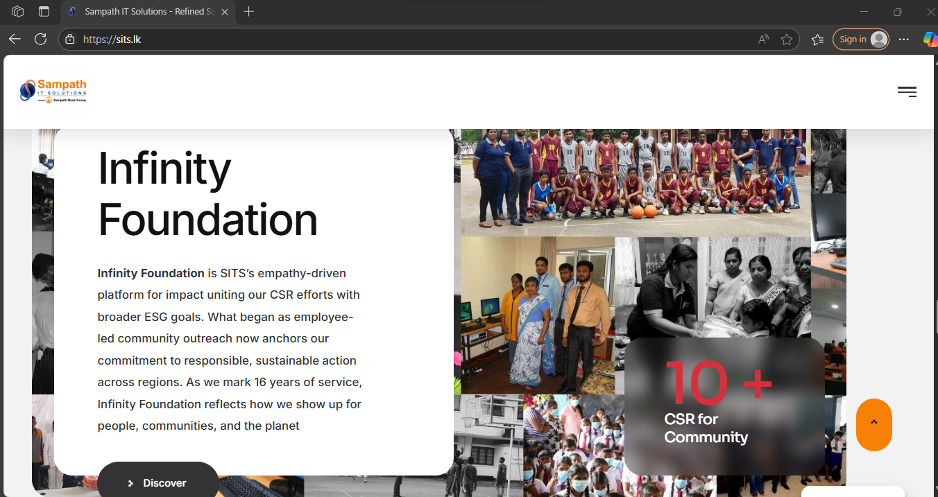 Sampath IT Contact Page